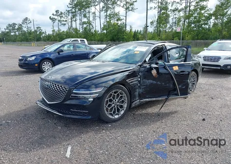 2022 Genesis G80 2.5T Rwd из США, поврежденный, VIN KMTGB4SC9NU139021